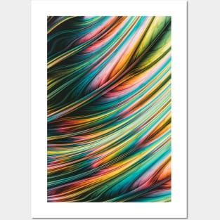 Wild Feather. Colorful Abstract Art Design Posters and Art